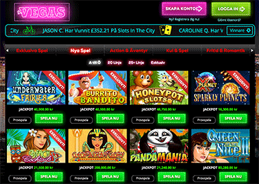 Skärmdump från Aristocrat casinot Dr Vegas