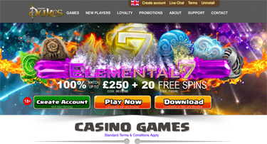 Skärmdump från Saucify casinot Casino Dukes