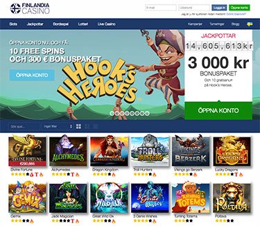 Skrmdump frn ELK Studios casinot Finlandia Casino