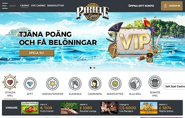 Skrmdump frn ELK Studios casinot Pirate Spin