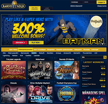 Skrmdump frn ELK Studios casinot Ramses Gold