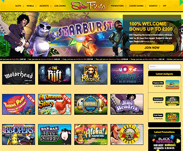 Skrmdump frn ELK Studios casinot Spin Fiesta Casino