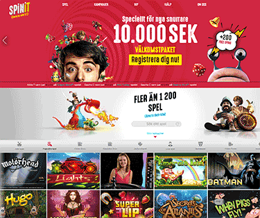 Skrmdump frn ELK Studios casinot Spinit