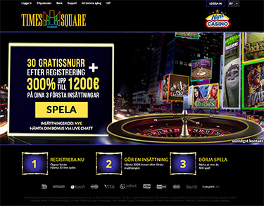 Skrmdump frn ELK Studios casinot Times Square Casino