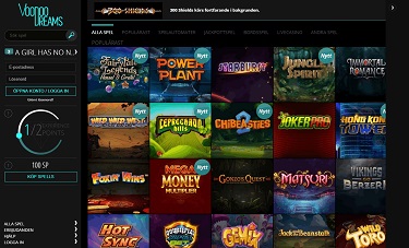 Skrmdump frn ELK Studios casinot Voodoo Dreams