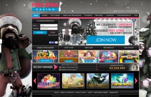 Skärmdump från Amatic casinot Free Spins Casino
