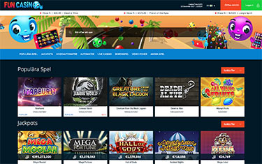 Fun Casino hemsida