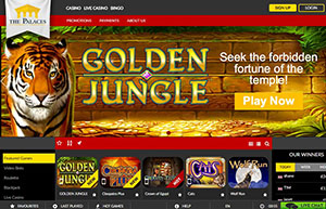 Skärmdump från NetEnt casinot The Palaces