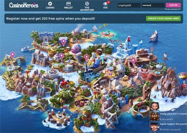 casino Heroes - webbplats