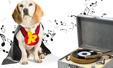 Rizk spin around - record player