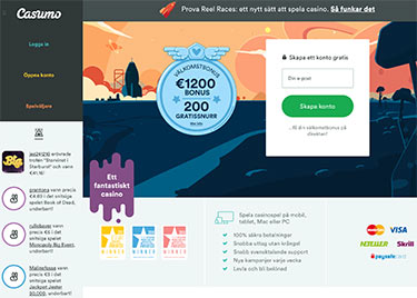 Casumo's hemsida