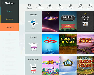 Spel hos Casumo