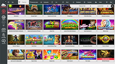 Dream Jackpot Casino's spelutbud