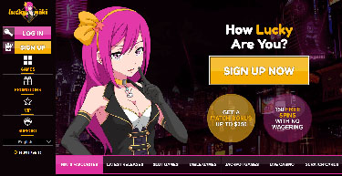 Lucky Niki Casino's hemsida