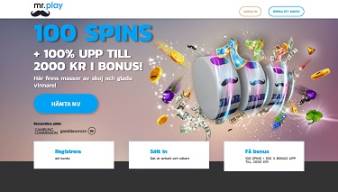 Mr Play Casino's hemsida