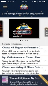 Nya Casino mobil-app