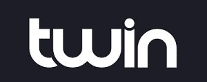 Twin - Logo, svart 300 x 120